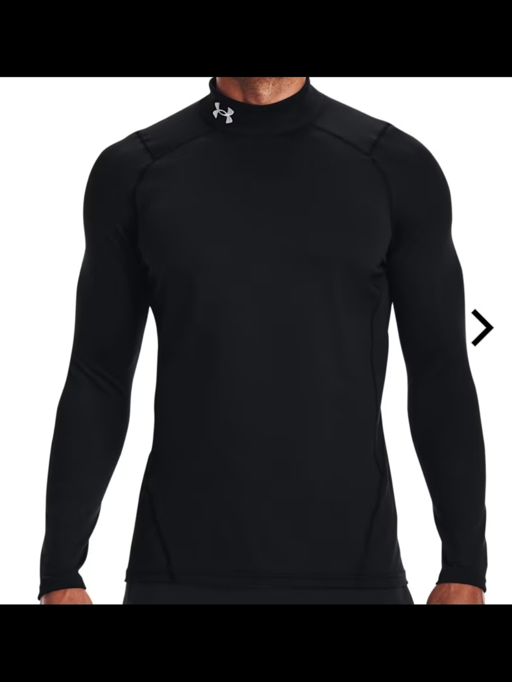 Under Armour Black Men's Compression Mock Long Sleeve - SH14